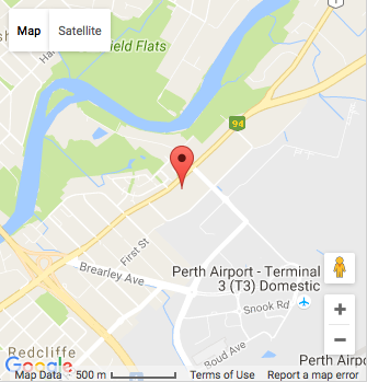 Map showing Skypark at 493 Great Eastern Highway, Redcliffe